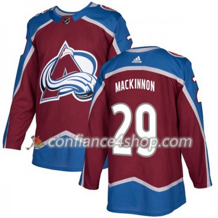 Adidas Maillot de Hockey Colorado Avalanche Nathan MacKinnon 29 2017-2018 Rouge Authentic - Homme